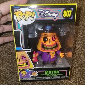 Disney Pop! Mayor Vinyl Figure #807 Blacklight Version